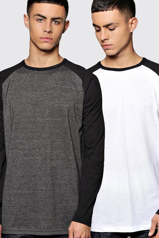 Long Sleeve Raglan T Shirt 2 Pack